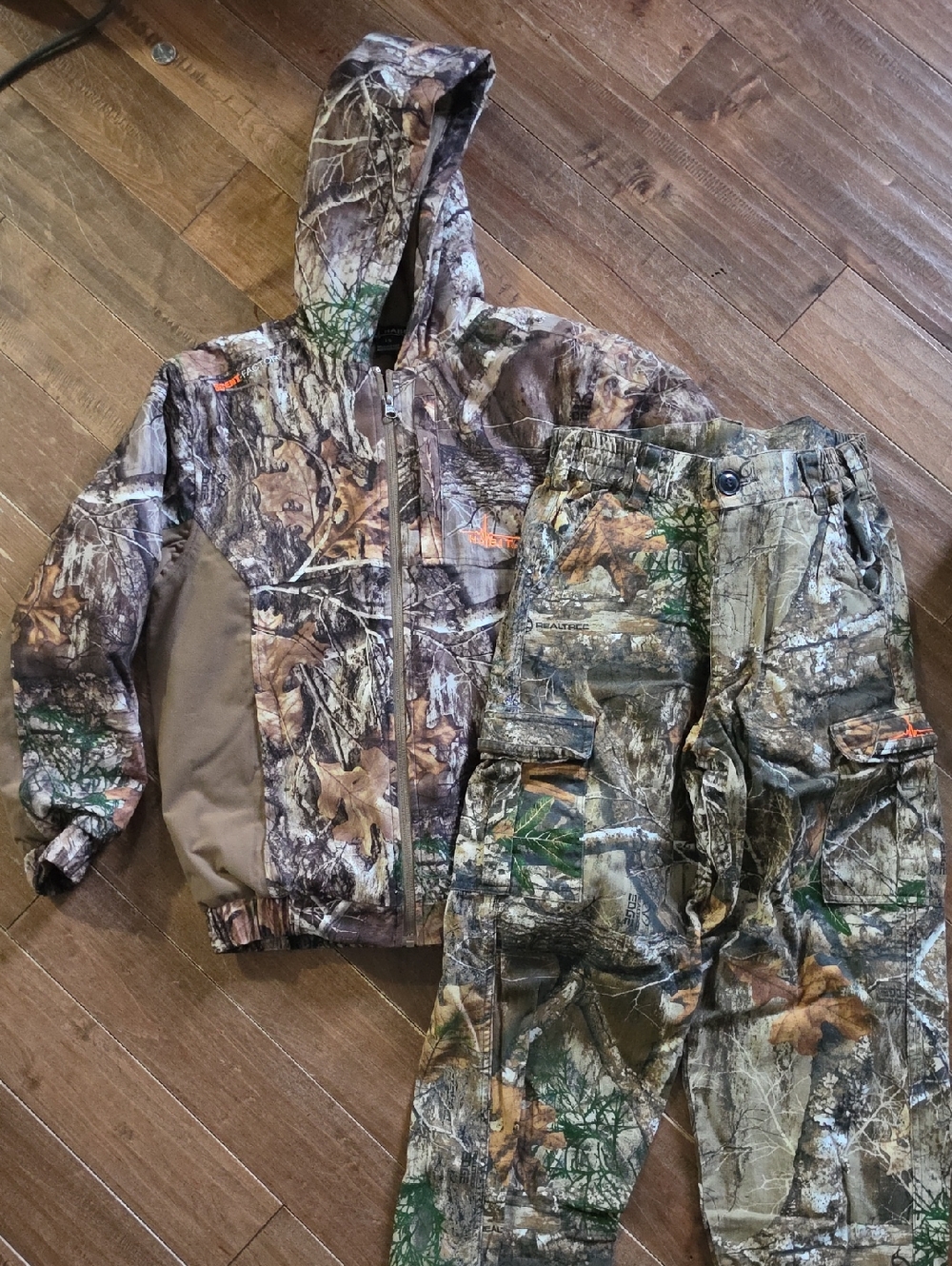 Habit Camo Hoodie & Cargo Pants Set - Woodland Camouflage